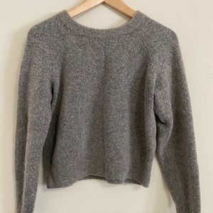 ARITZIA Wool Sweater; Cropped; Grey; Size Small